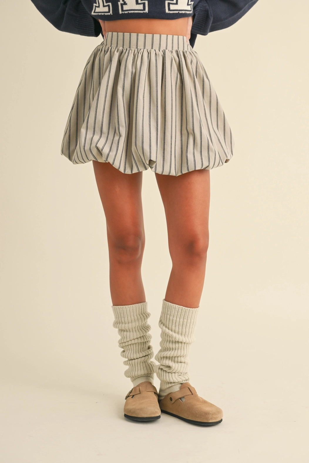 Oakland Bubble Skirt - Taupe