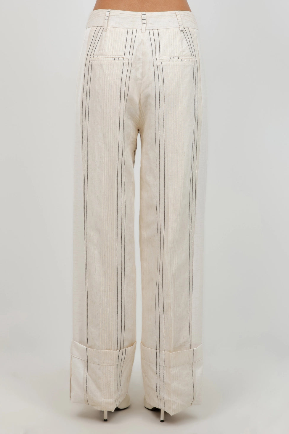 Vivvy Linen Cuff Trouser