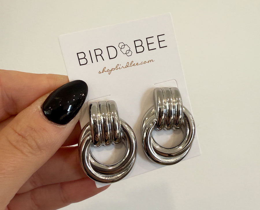 Leann Earrings - Silver