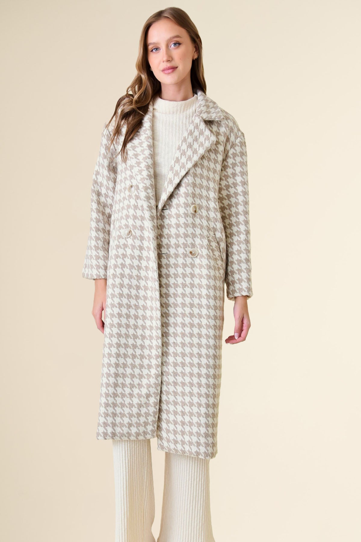 Clara Houndstooth Coat