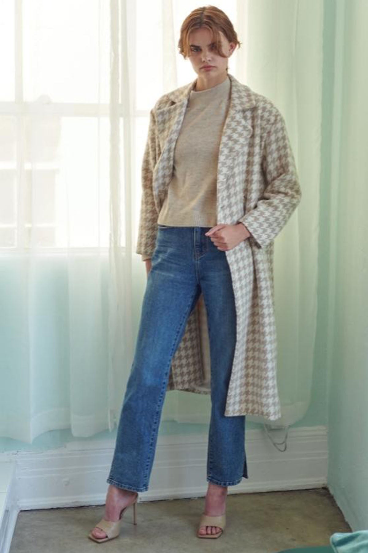Clara Houndstooth Coat