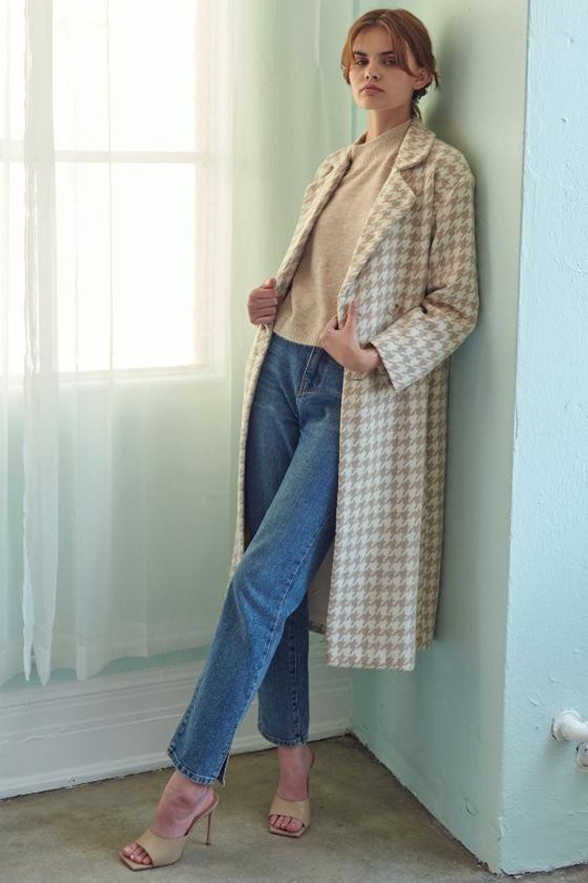 Clara Houndstooth Coat