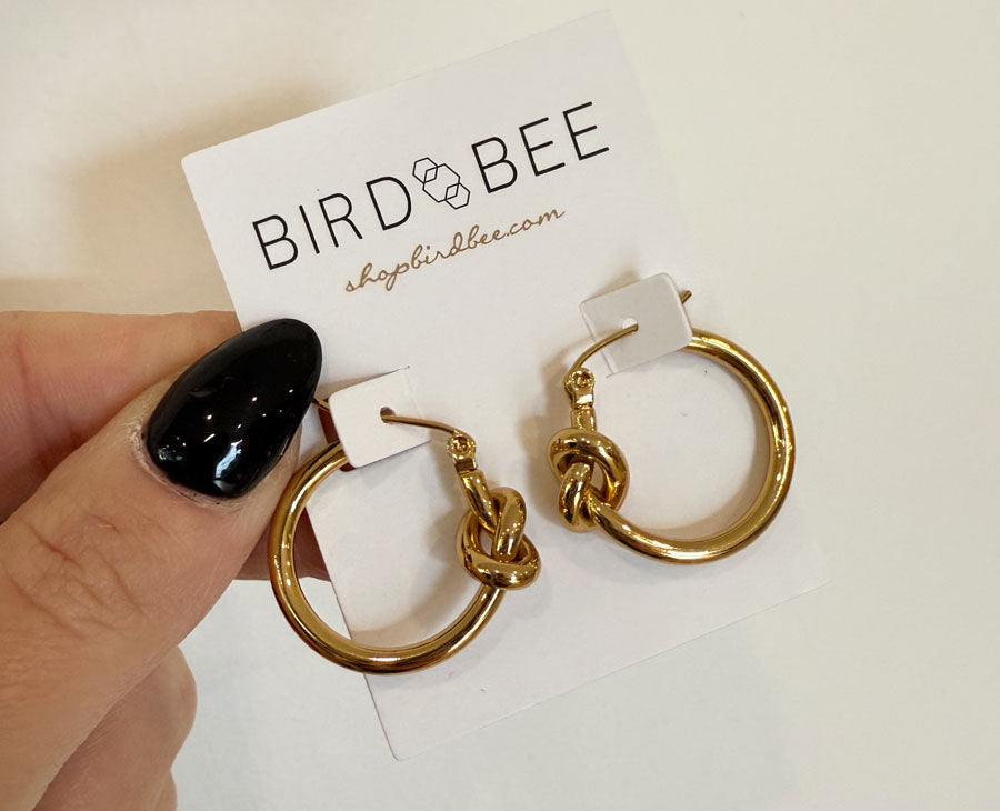Knot Your Hoop Earrings