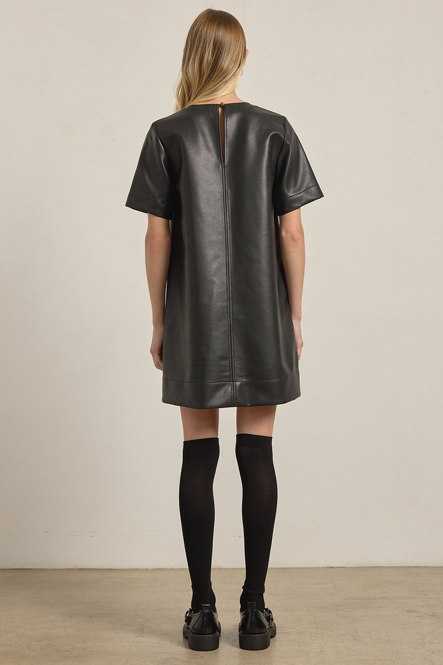 Maddox Faux Leather Dress