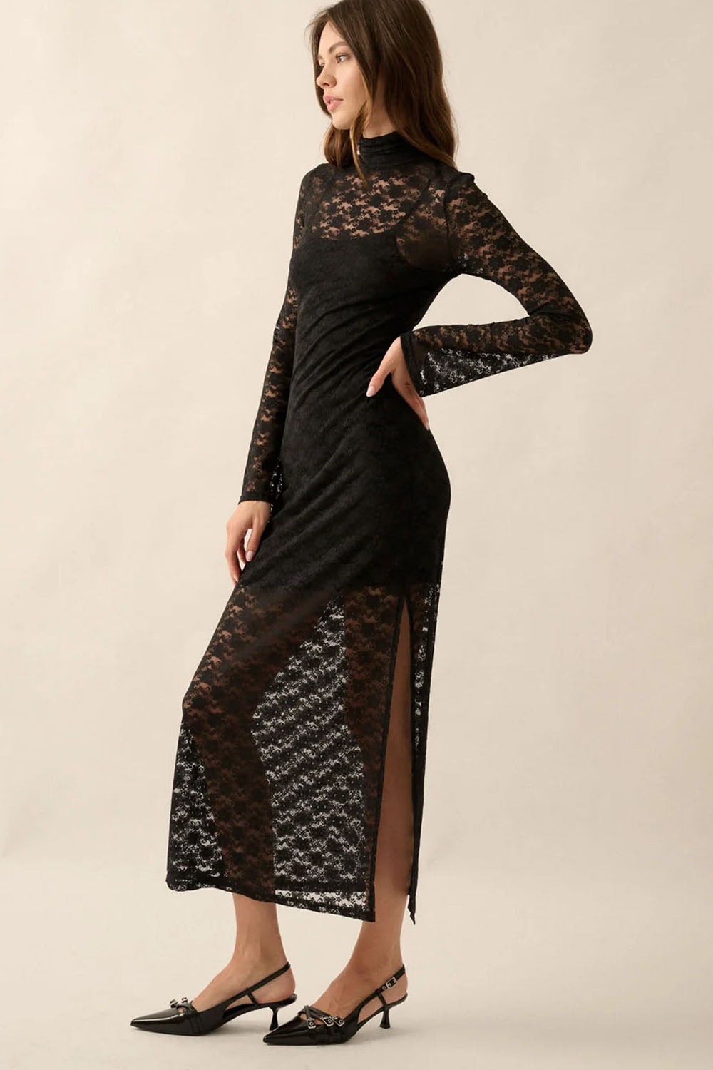 Luna Lace Midi Dress