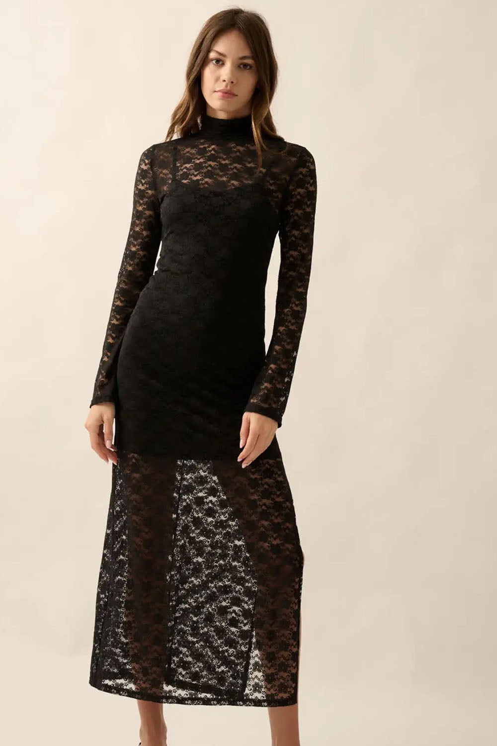Luna Lace Midi Dress