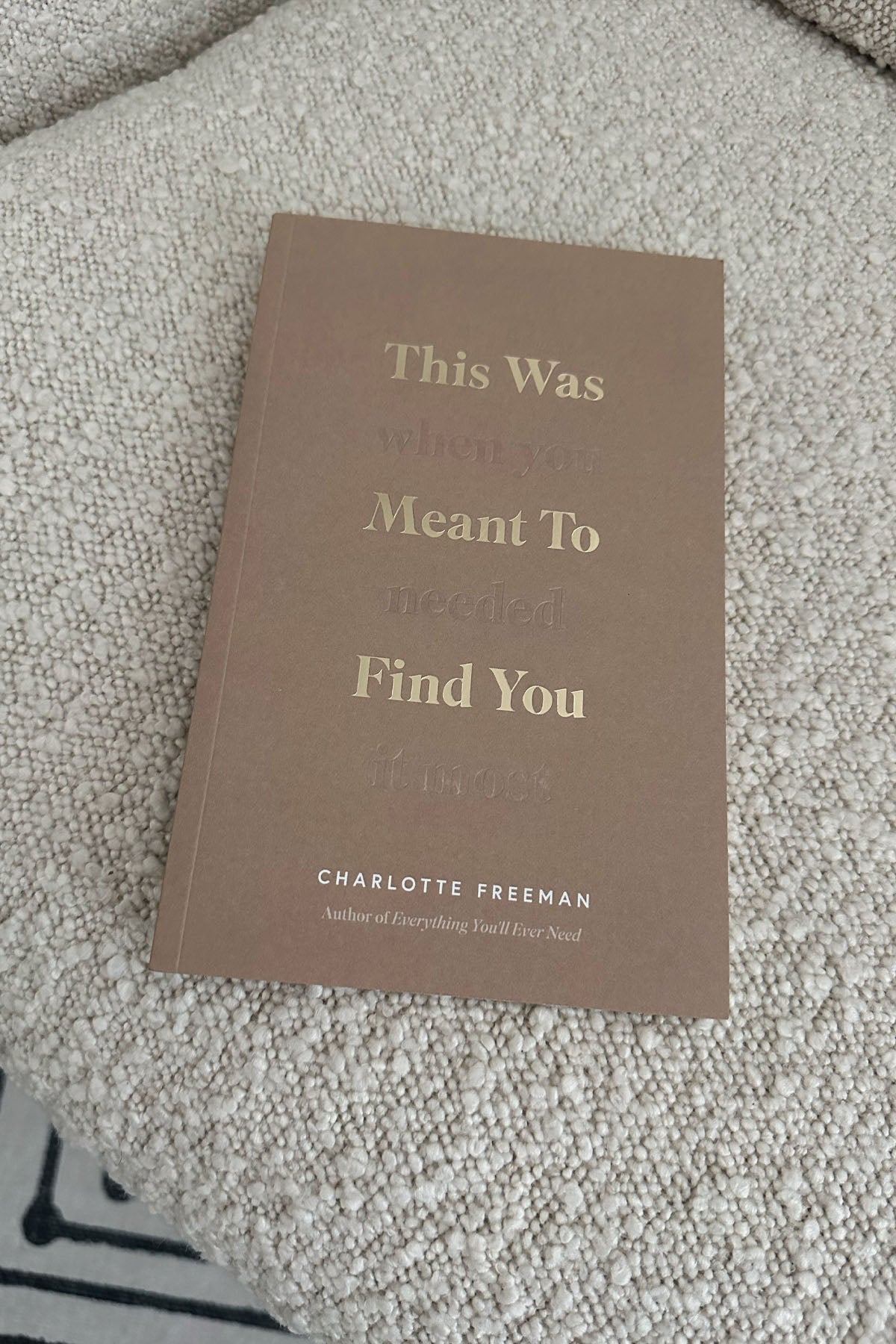 This Was Meant To Find You (When You Needed It Most) - Book