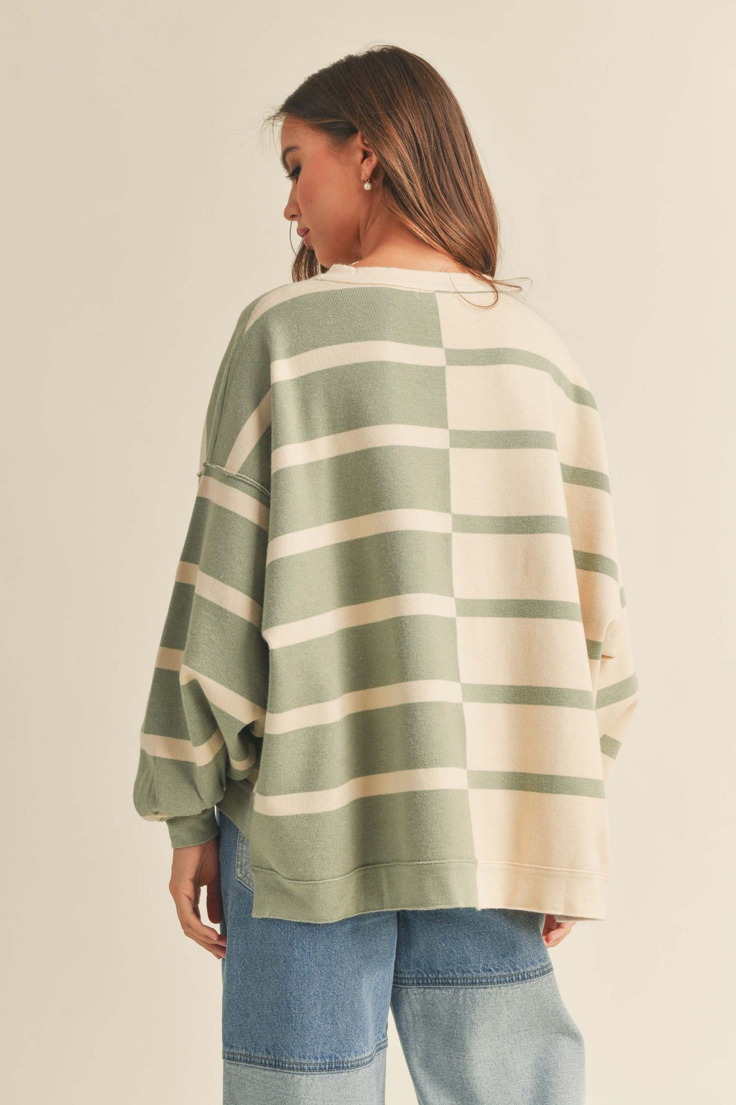 Montmarte Top - Sage/Creme