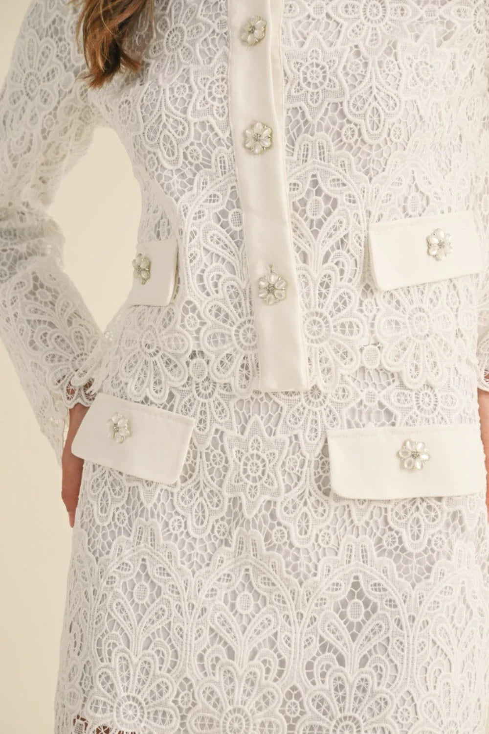 Blanche Lace Skirt Set