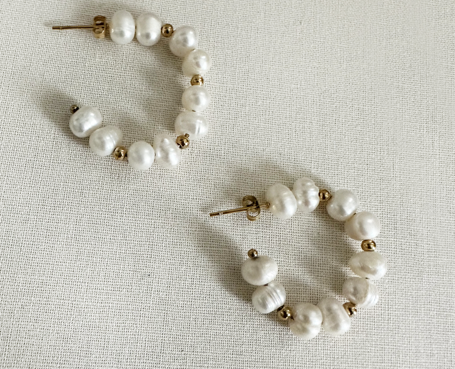 Pearl Hoops