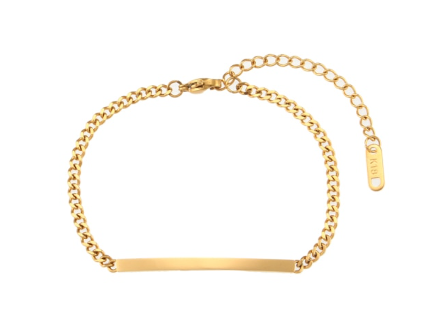 Cuban Name Plate Bracelet