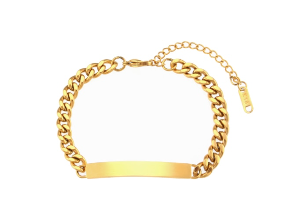 Cuban Name Plate Bracelet