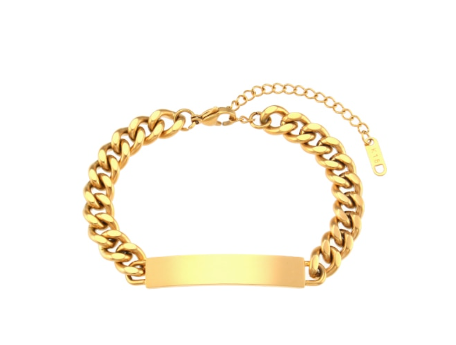 Cuban Name Plate Bracelet