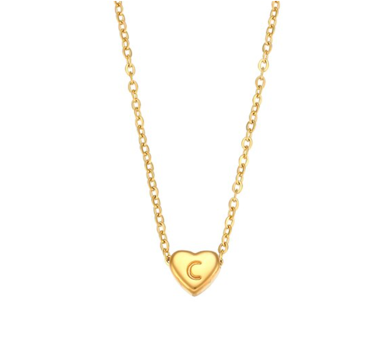 Love Initial Necklace