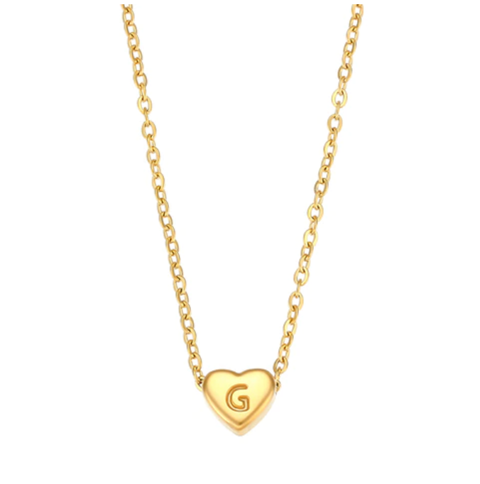 Love Initial Necklace