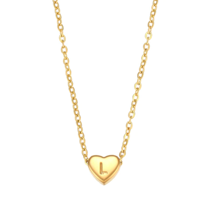 Love Initial Necklace