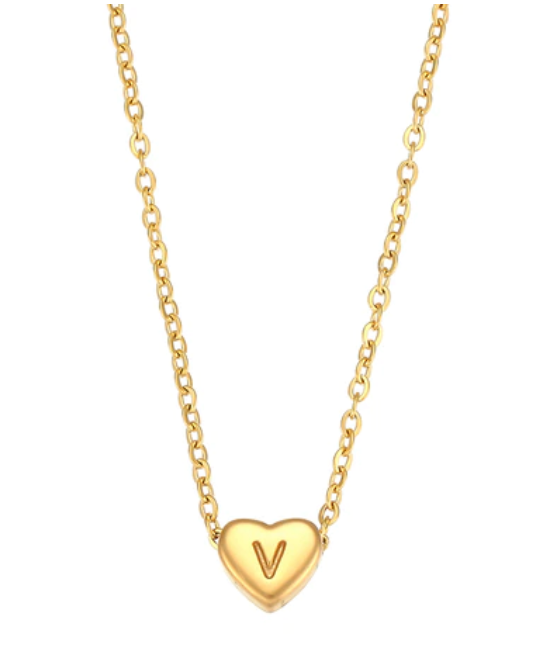 Love Initial Necklace