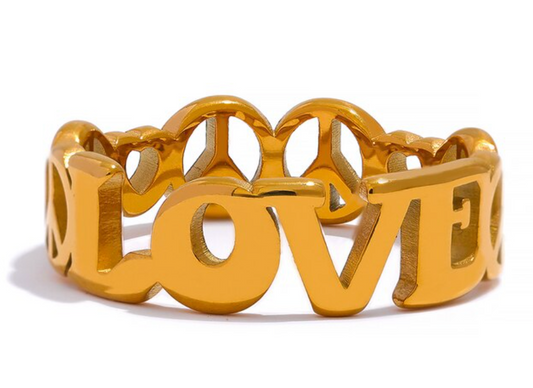 Peace and Love Ring