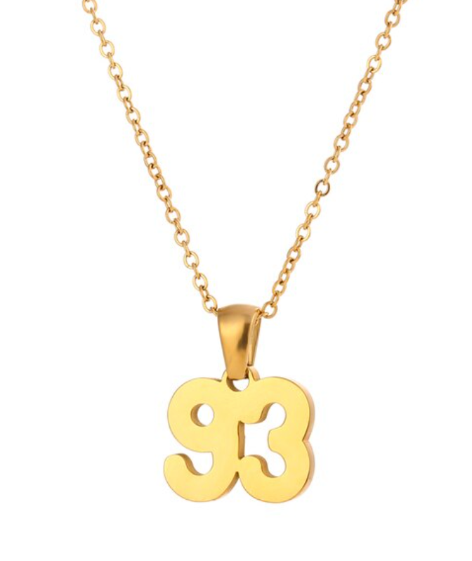 90's Birth Year Necklace