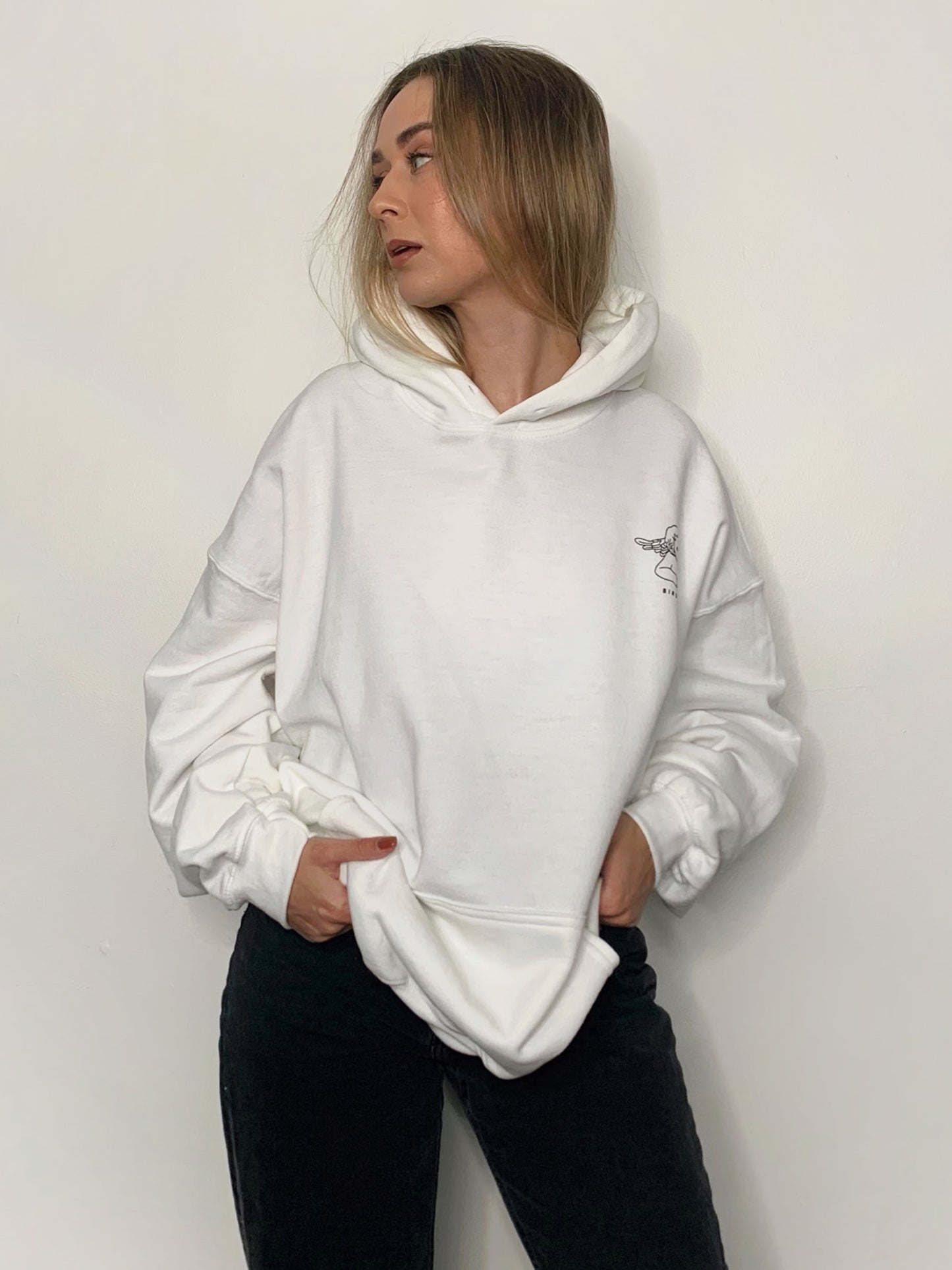 Angel Number Hoodie - White