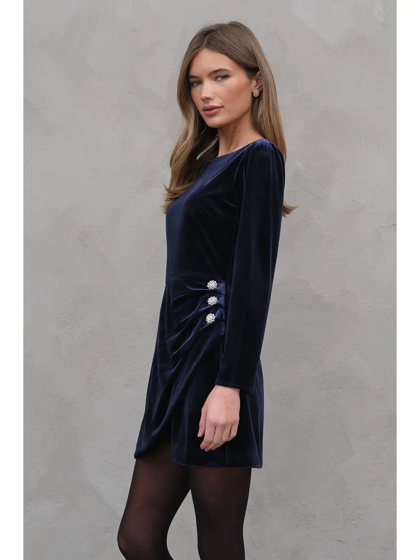 Jewel Velvet Dress