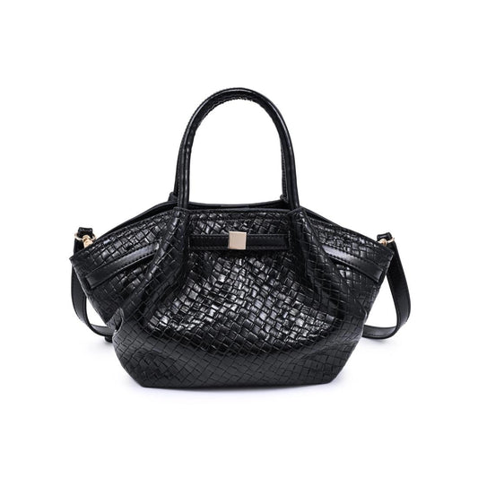 Selena Woven Crossbody - Black