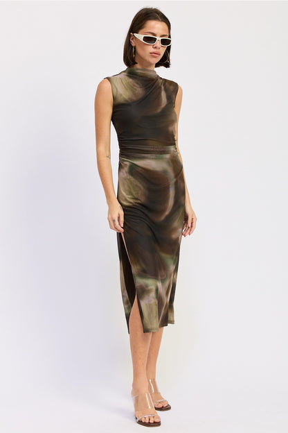 Jada Mesh Midi Dress