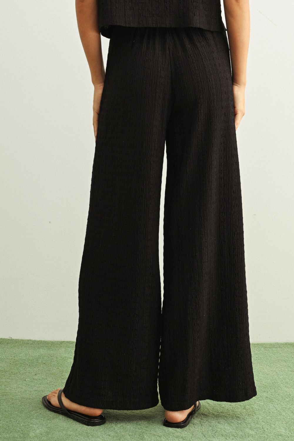 Crinkle Elastic Band Pant