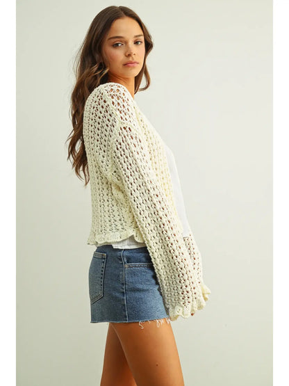 Kendra Ruffled Cardigan