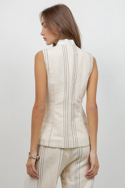 Vivvy Linen Scarf Top