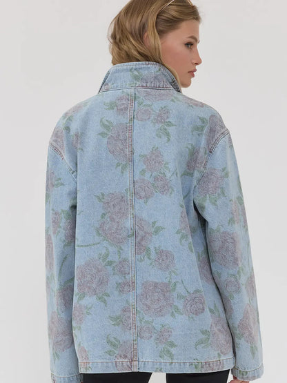 Eryna Floral Denim Jacket