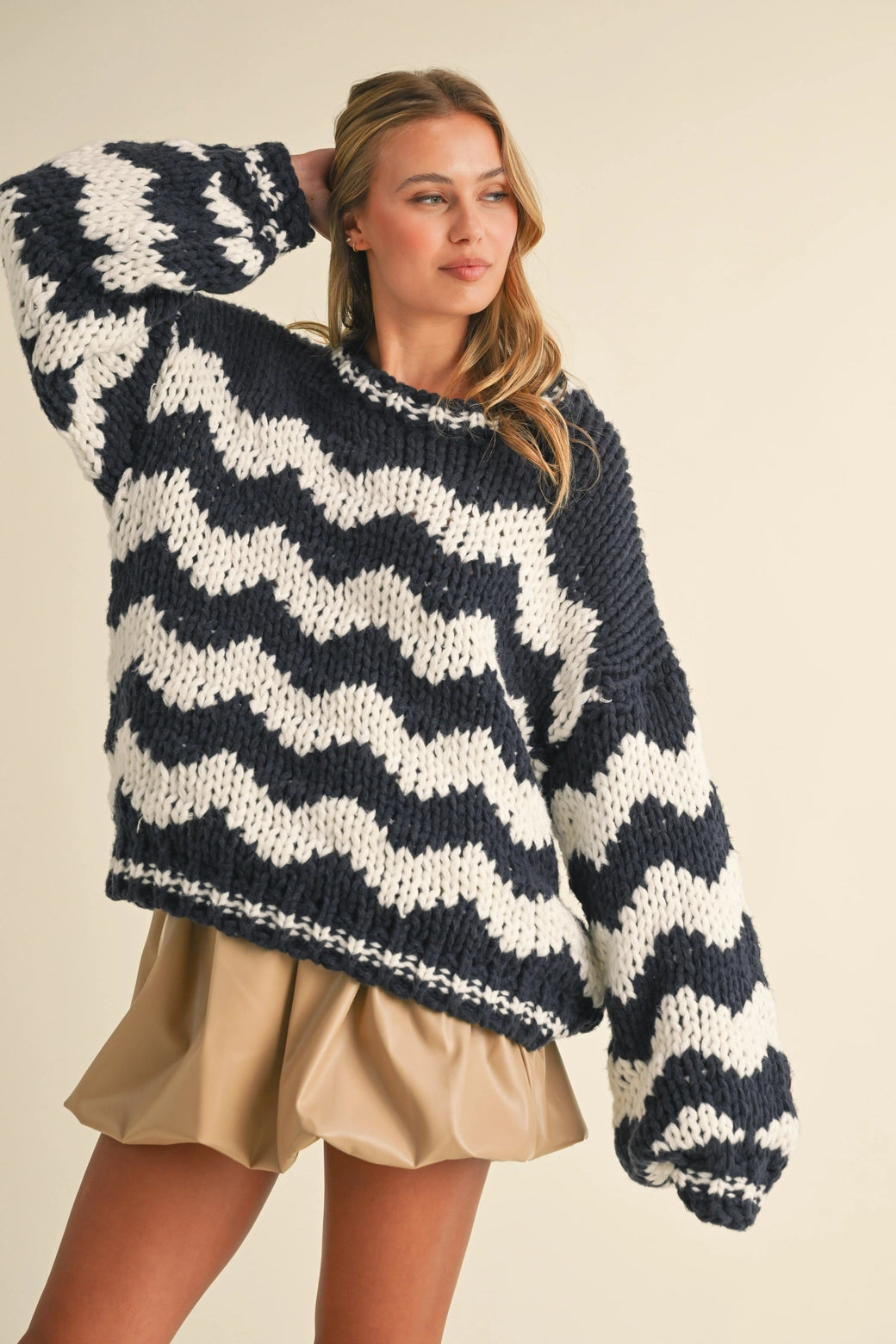 Chevron Oversized Sweater