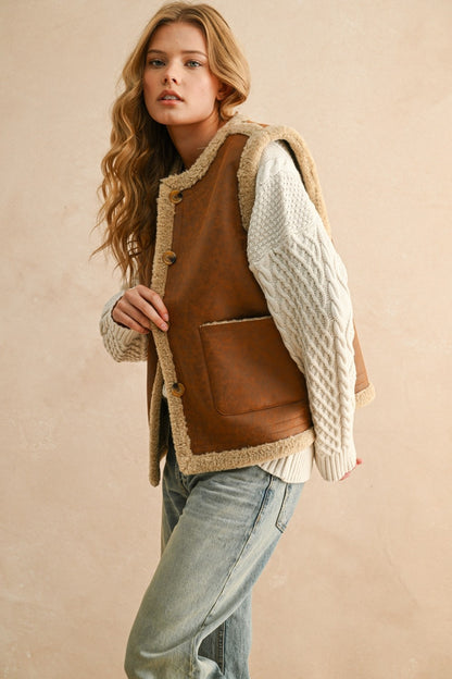 Milo Reversible Sherpa Vest