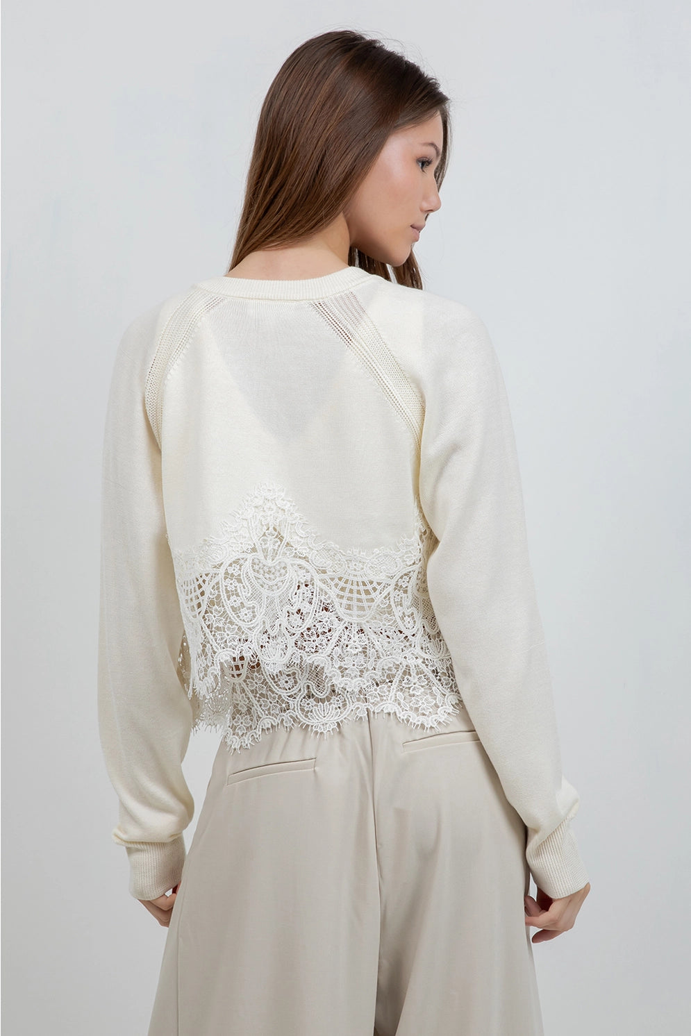 Lace Edge Cardigan