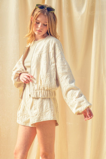 Leland Floral Jacquard Jacket