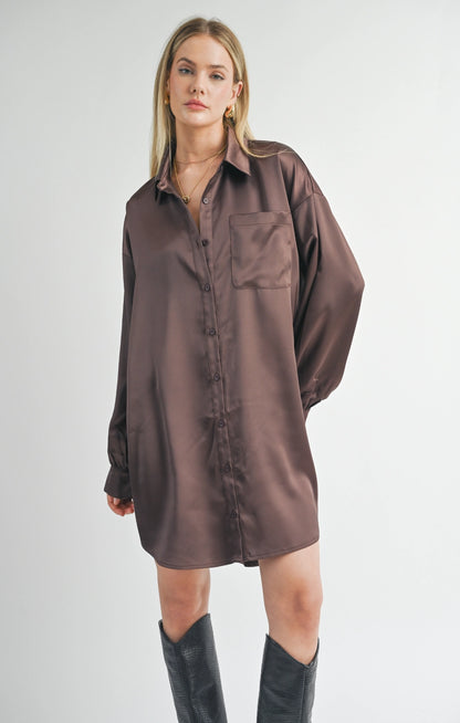 Flawless Oversized Shirt Dress