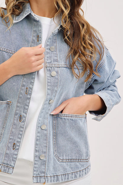 Patch Pocket Denim Jacket