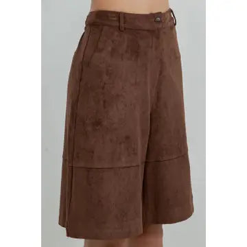 Bermuda Suede Shorts