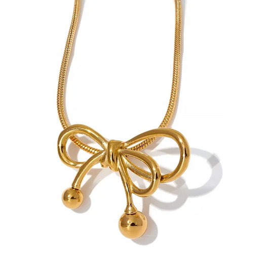 Bow Knot Pendant Necklace