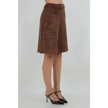Bermuda Suede Shorts