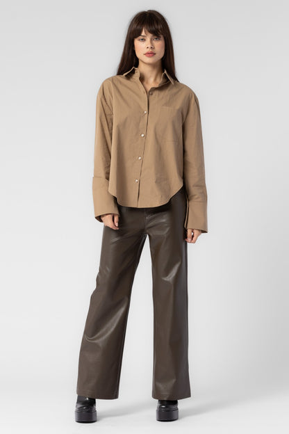 Rowan Button Down Shirt - Brown