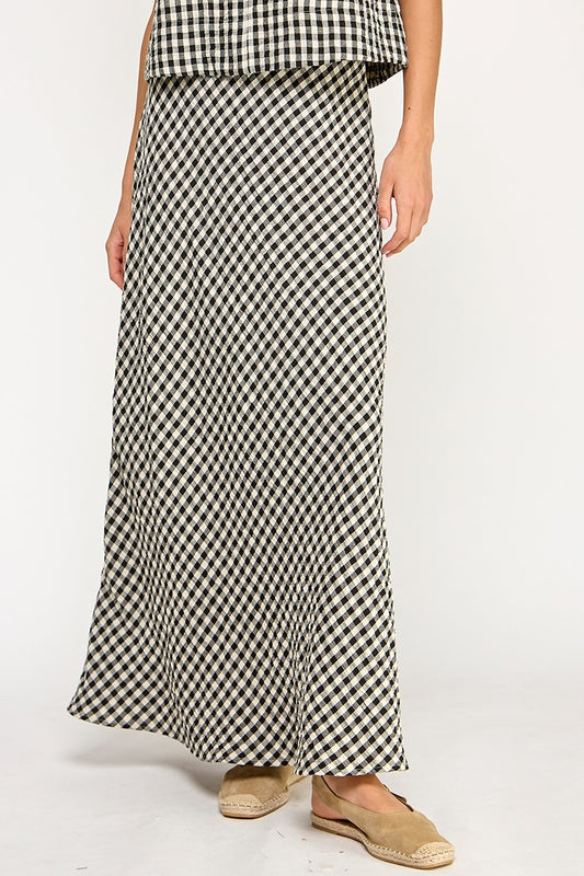 Gingham Maxi Skirt