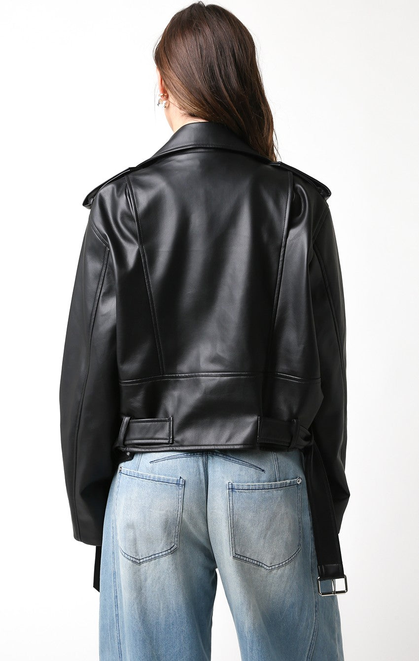 Emery Faux Leather Jacket