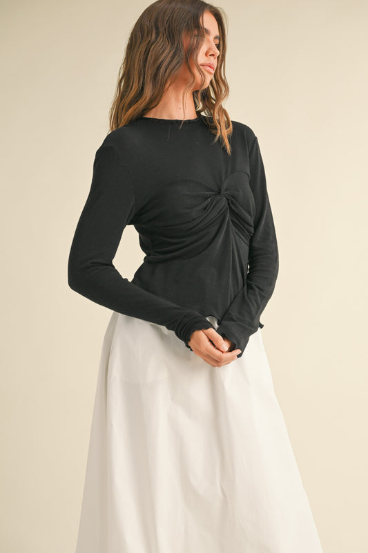 Twist Ruched Top