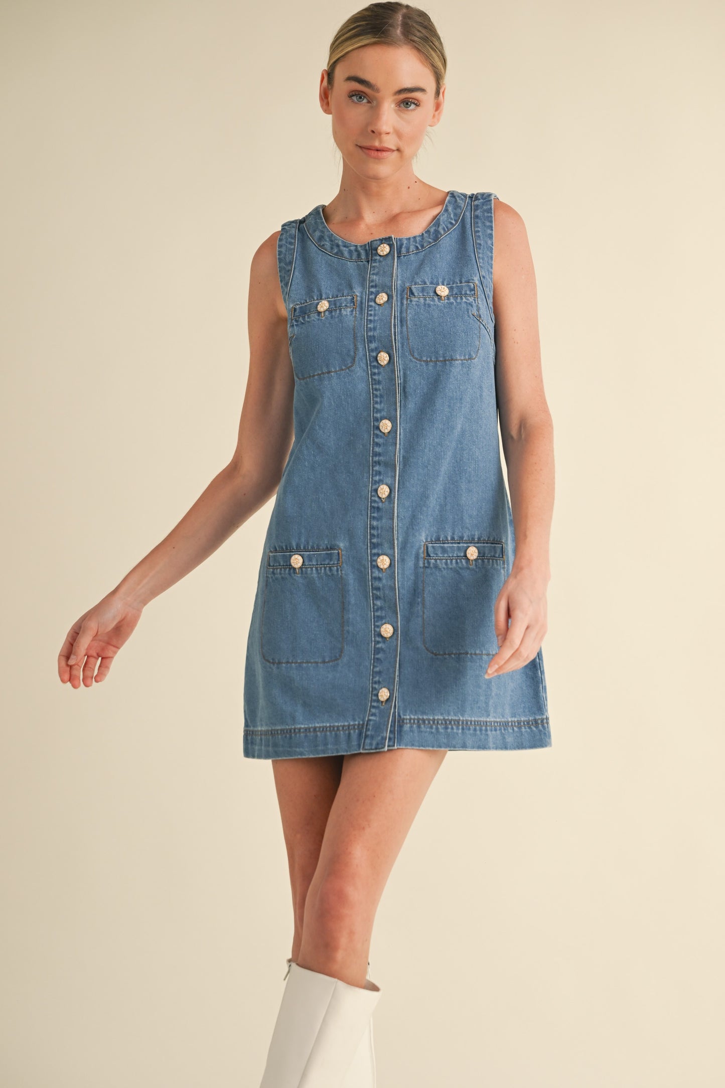 Waylon Denim Mini Dress