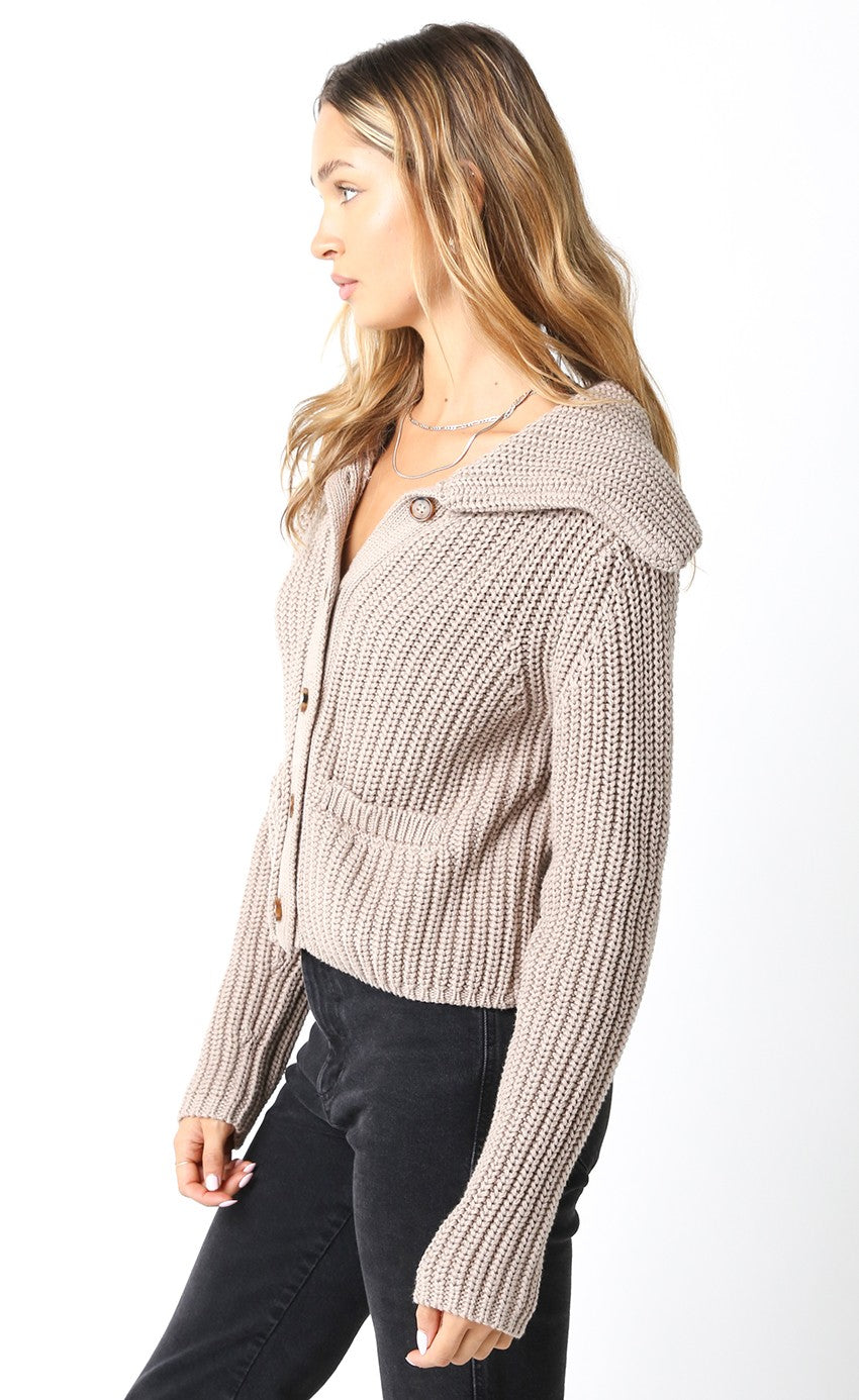 Holly Knit Cardigan - Khaki