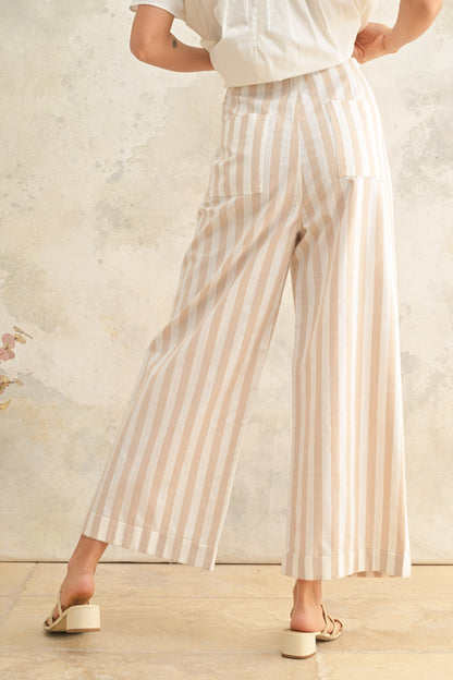 Linen Stripe Trouser