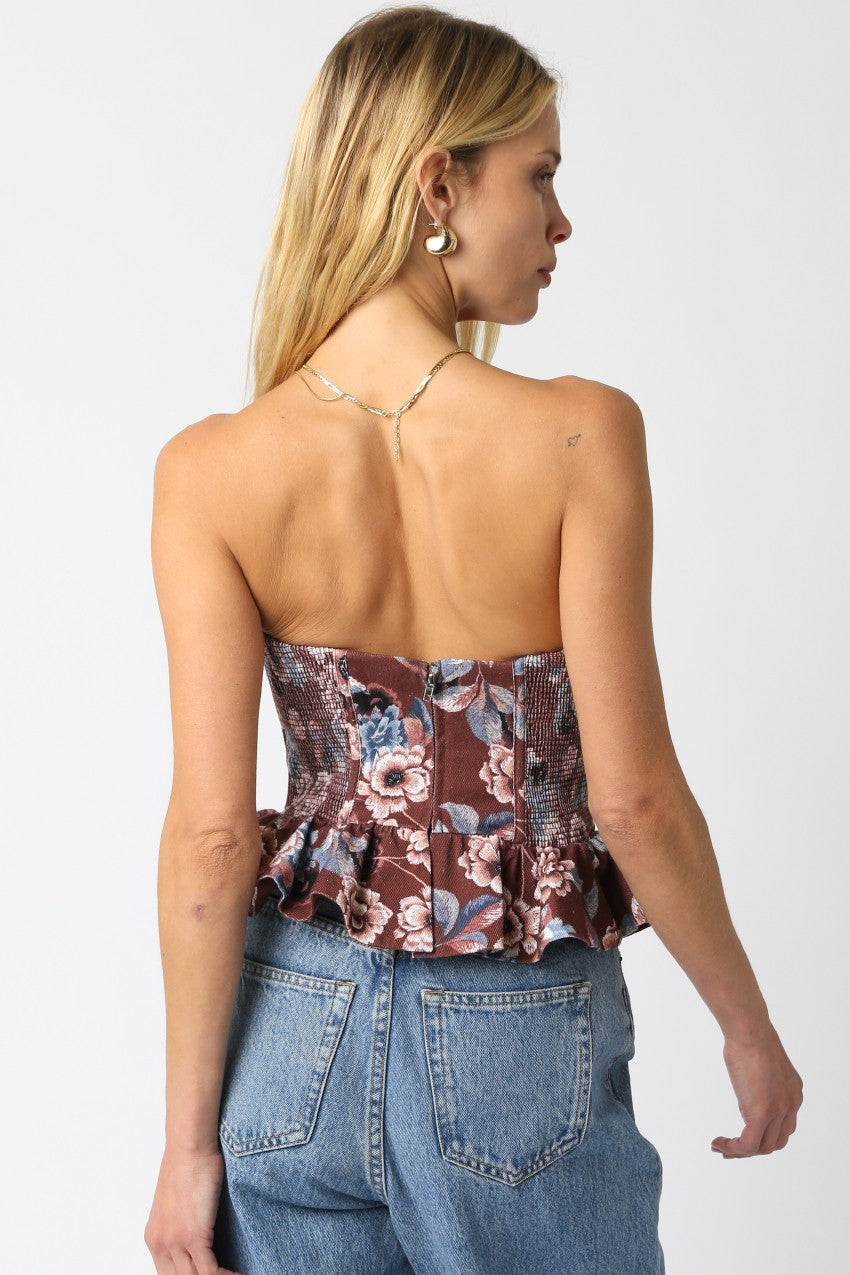 Allie Floral Tube Top