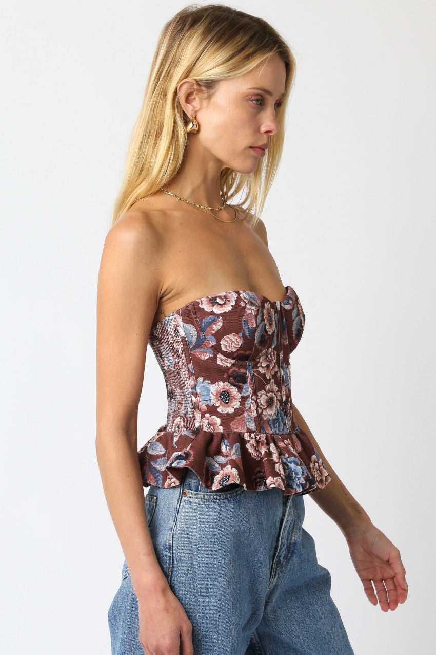 Allie Floral Tube Top