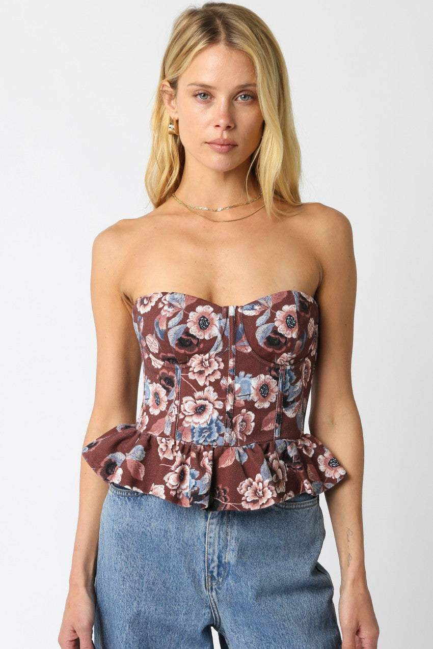 Allie Floral Tube Top